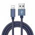 Floveme Jeans USB Lightning Kabel - 30 Cm 